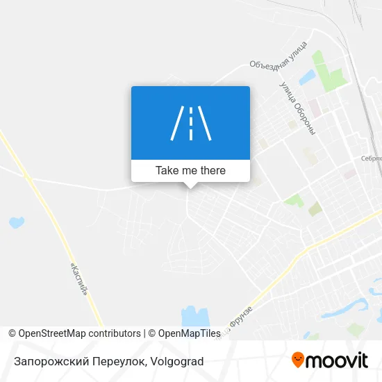 Запорожский Переулок map