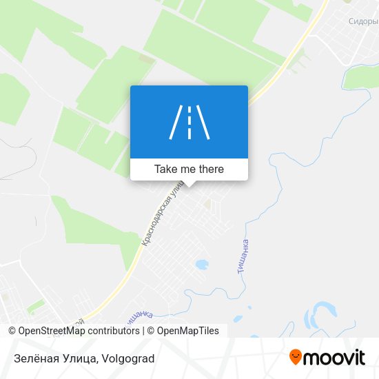 Зелёная Улица map