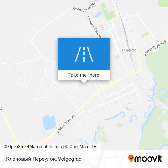 Кленовый Переулок map