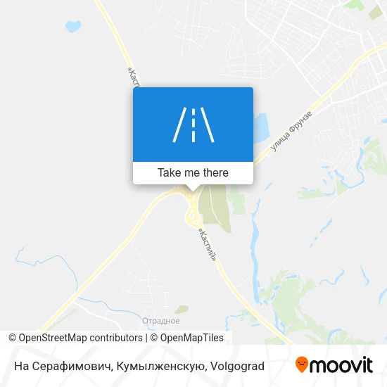 На Серафимович, Кумылженскую map