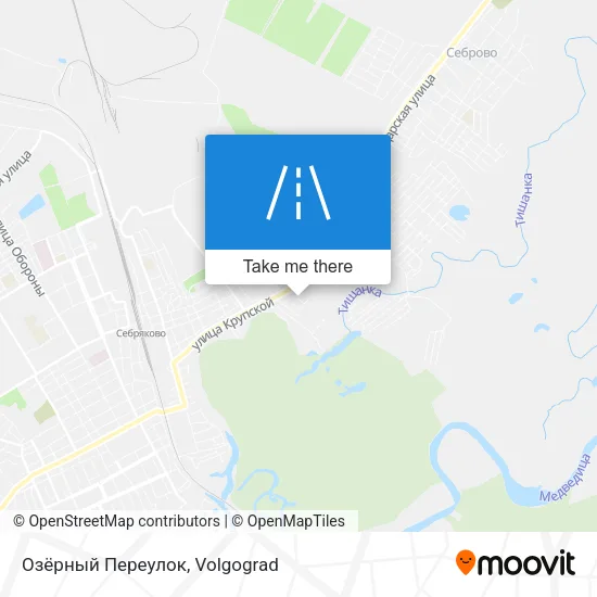 Озёрный Переулок map