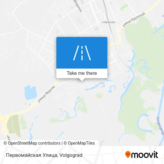 Первомайская Улица map