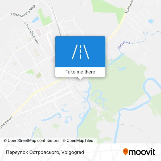 Переулок Островского map