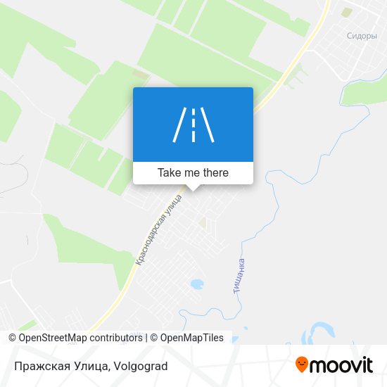 Пражская Улица map
