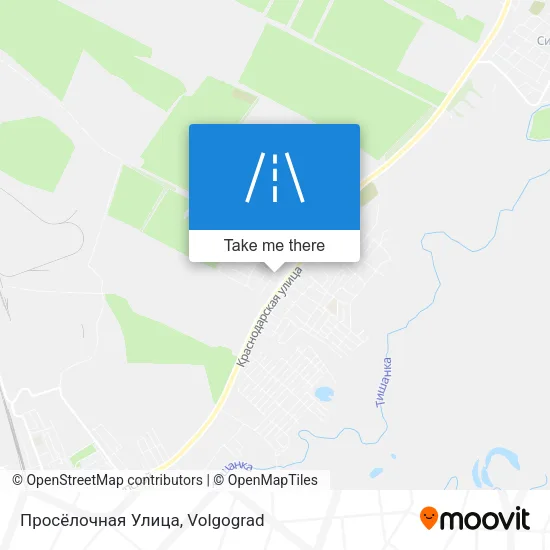 Просёлочная Улица map