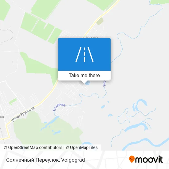 Солнечный Переулок map