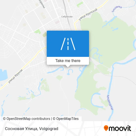 Сосновая Улица map