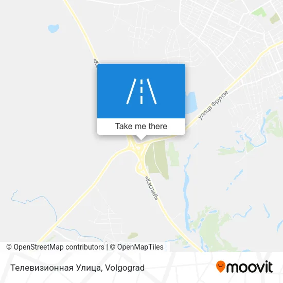 Телевизионная Улица map