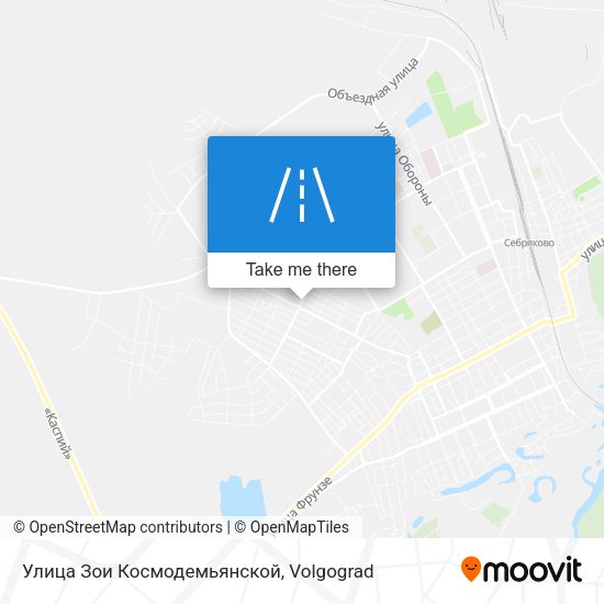 Улица Зои Космодемьянской map