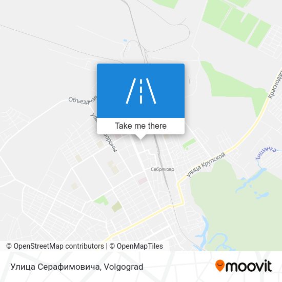 Улица Серафимовича map