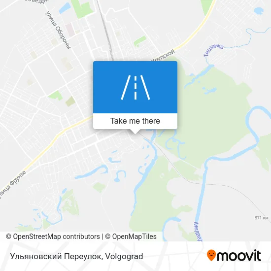 Ульяновский Переулок map