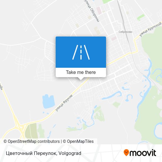 Цветочный Переулок map