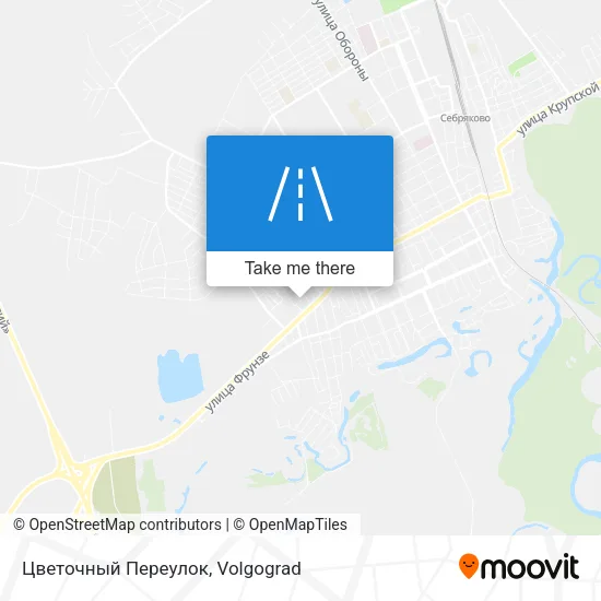 Цветочный Переулок map
