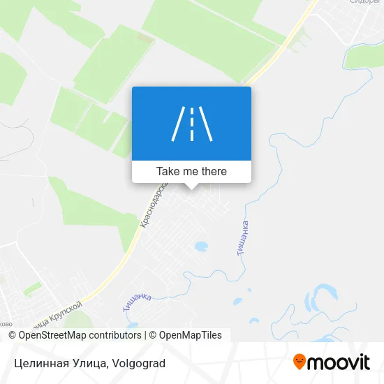 Целинная Улица map