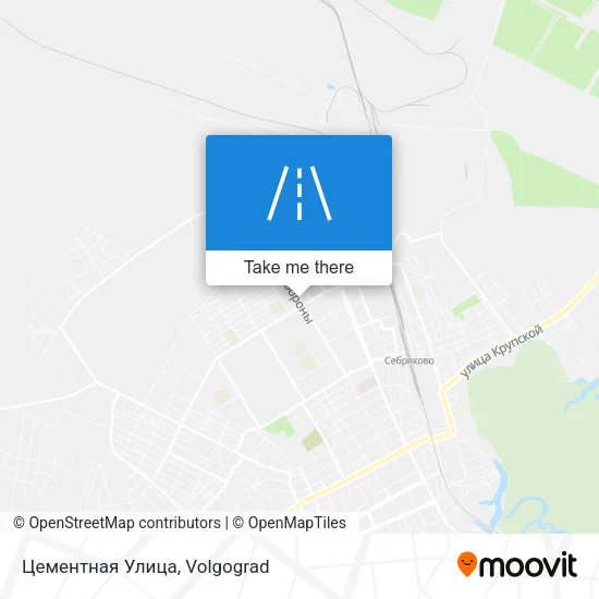 Цементная Улица map