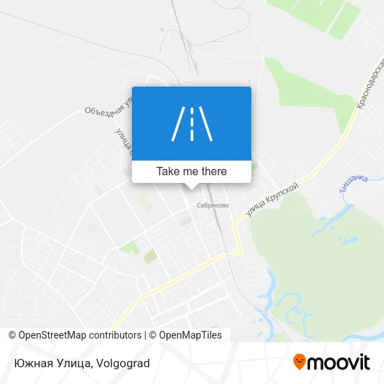 Южная Улица map