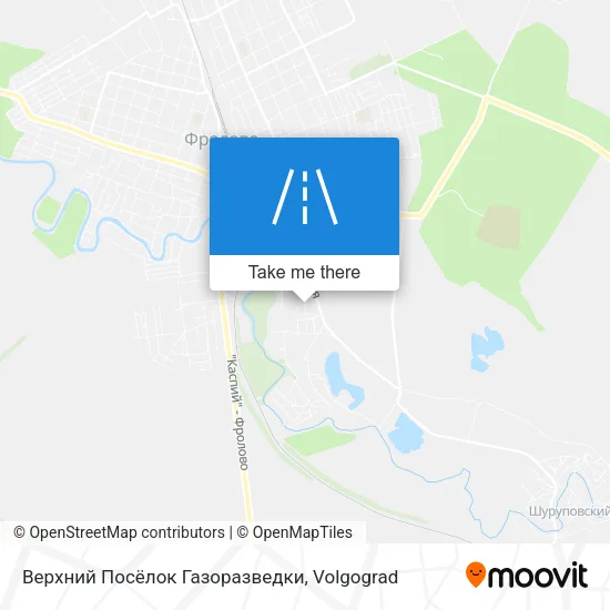 Верхний Посёлок Газоразведки map