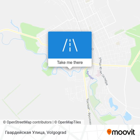 Гвардейская Улица map