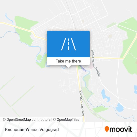 Кленовая Улица map