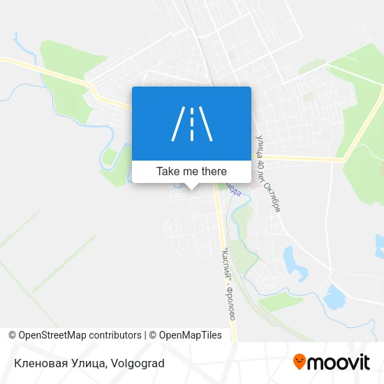 Кленовая Улица map