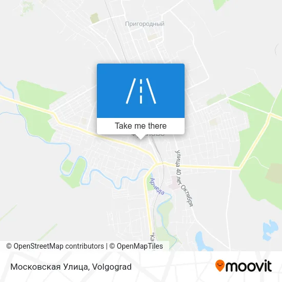 Московская Улица map