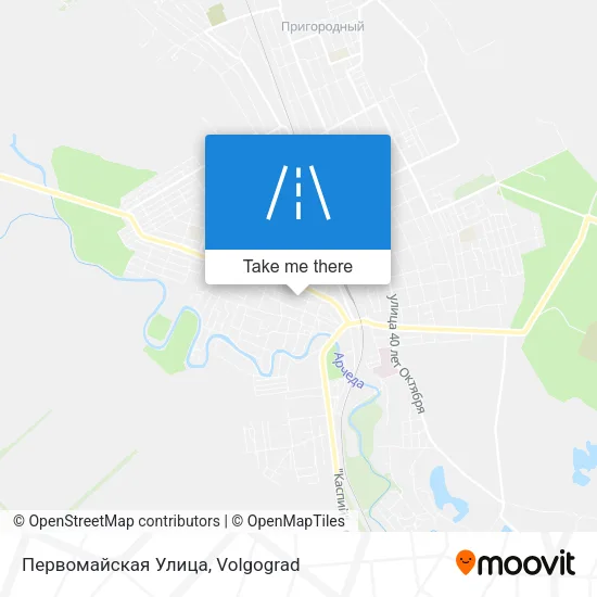 Первомайская Улица map