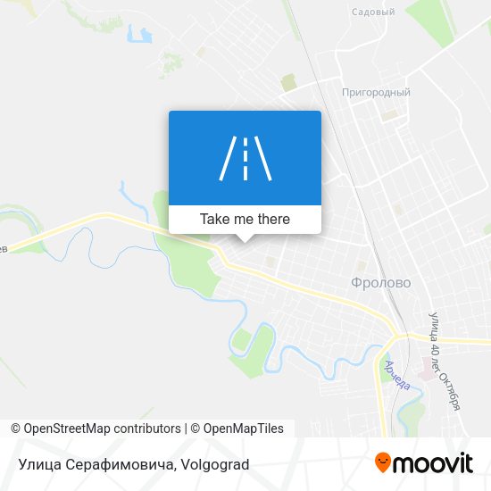 Улица Серафимовича map