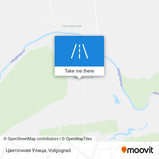 Цветочная Улица map