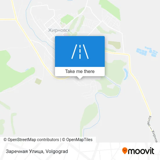 Заречная Улица map