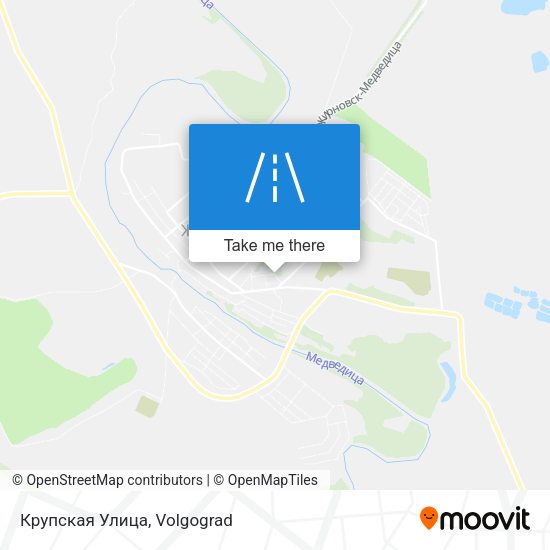 Крупская Улица map