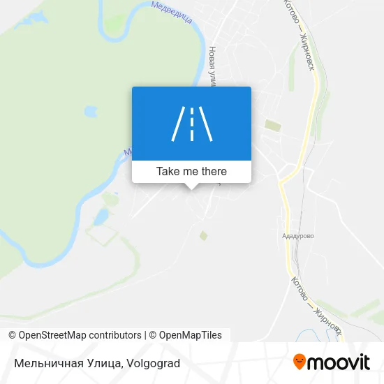 Мельничная Улица map