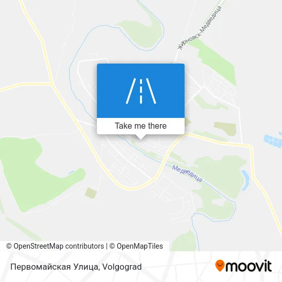 Первомайская Улица map