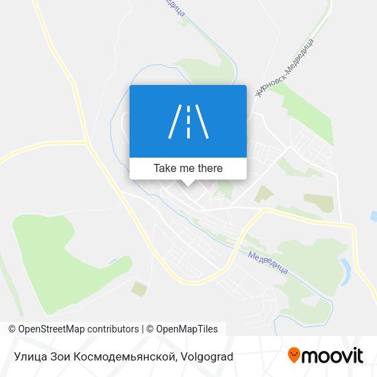 Улица Зои Космодемьянской map