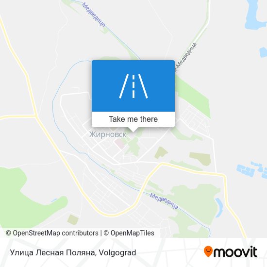 Улица Лесная Поляна map