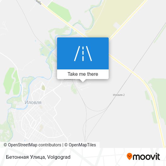 Бетонная Улица map