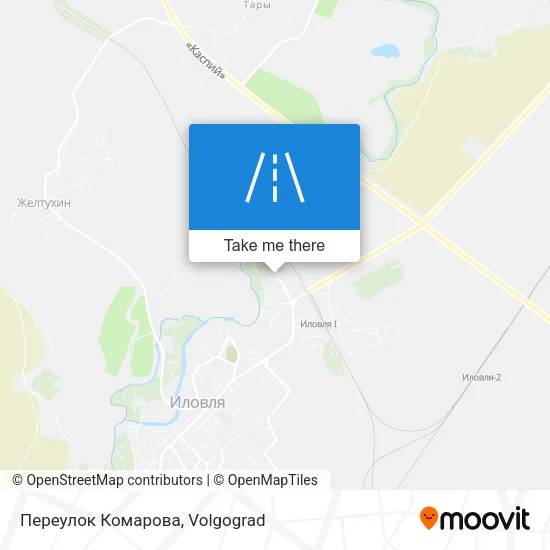 Переулок Комарова map
