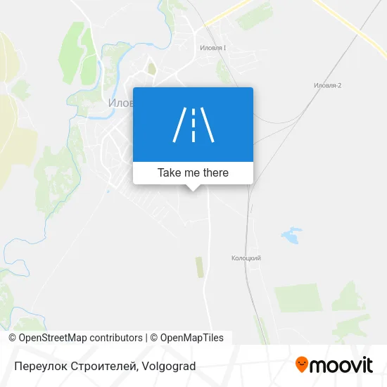Переулок Строителей map