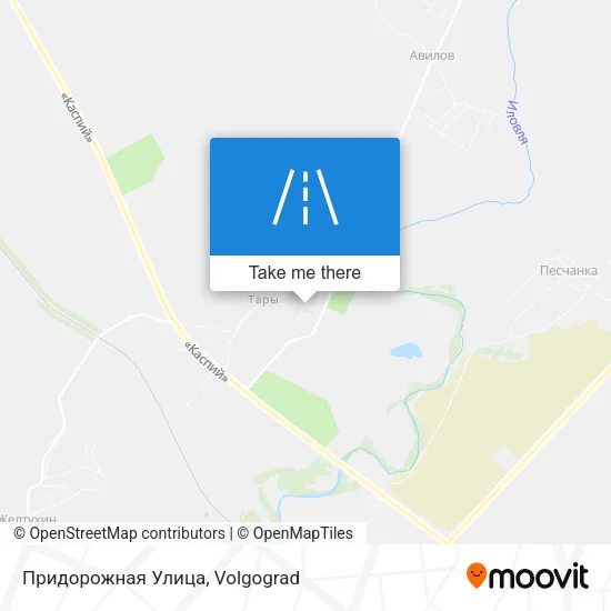 Придорожная Улица map
