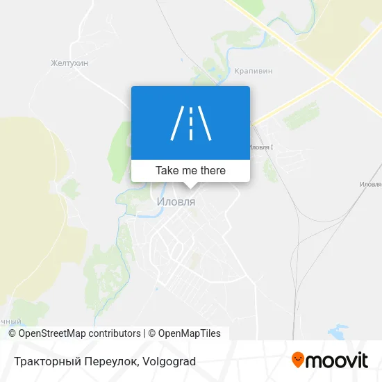 Тракторный Переулок map