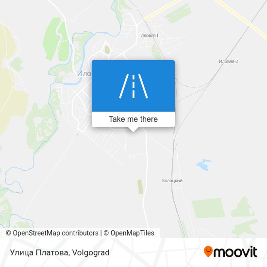 Улица Платова map