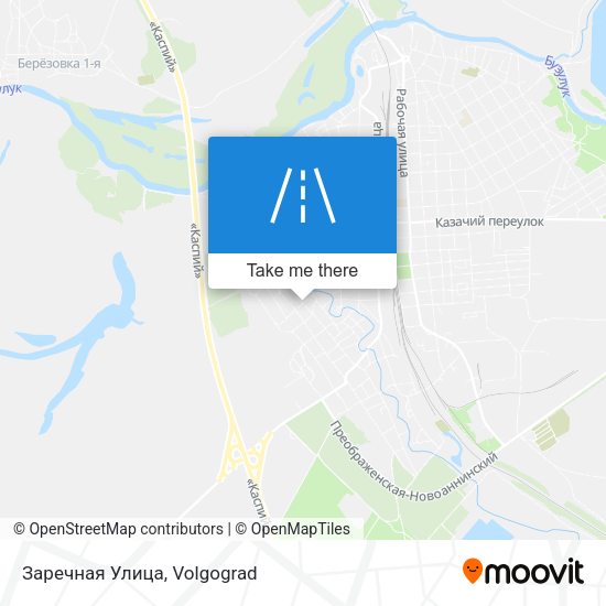 Заречная Улица map