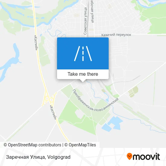 Заречная Улица map