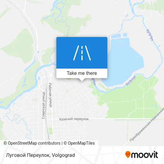 Луговой Переулок map