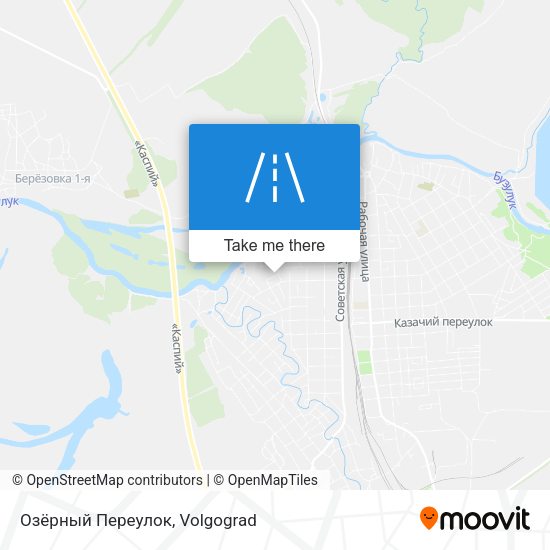Озёрный Переулок map