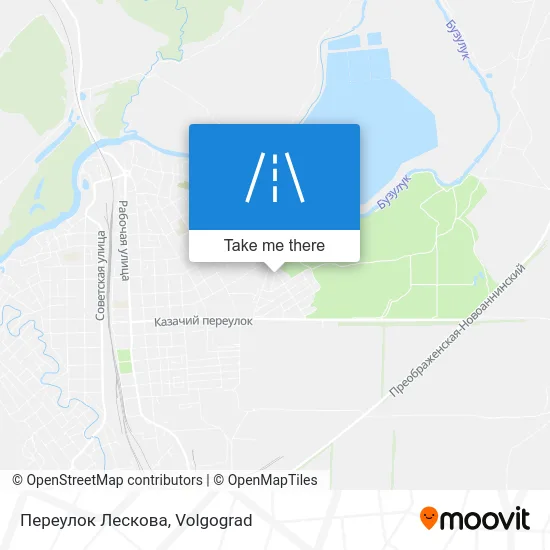 Переулок Лескова map
