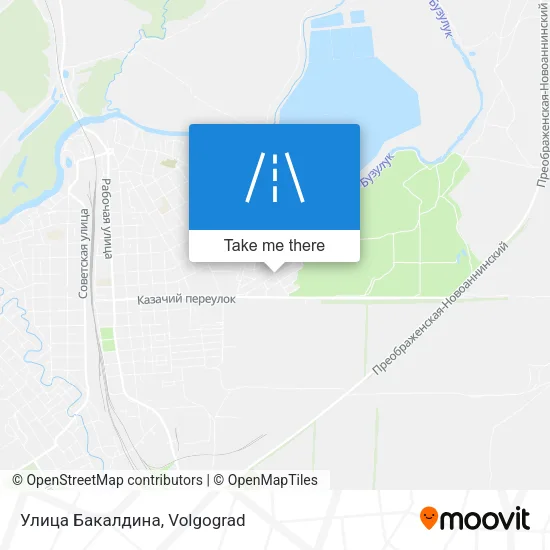 Улица Бакалдина map