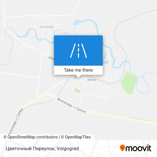 Цветочный Переулок map