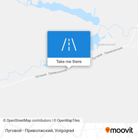Луговой - Приволжский map