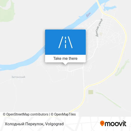 Холодный Переулок map