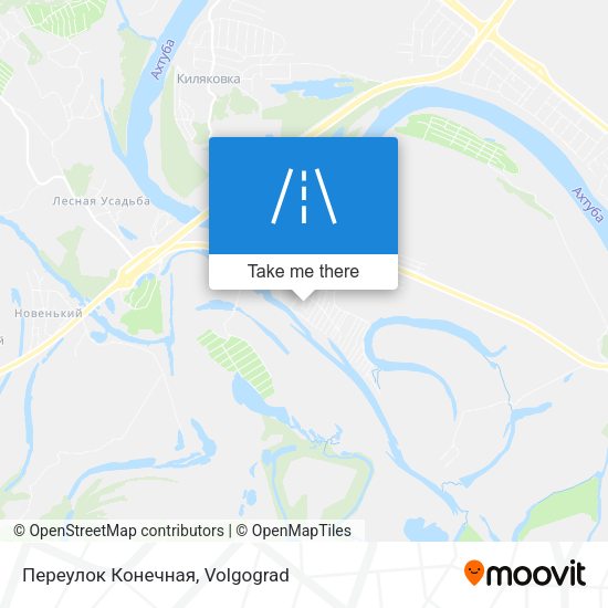 Переулок Конечная map